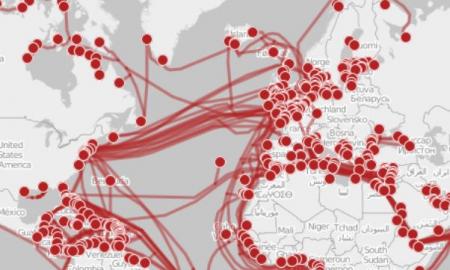 Tai yra pagrindinis rusų šnipinėjimo laivas. Jis ką tik pastebėtas Europos širdyje (Foto)