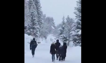 Žiema trenkė be įspėjimo: 71 cm sniego ir stovintys automobiliai!