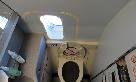 Svarbi informacija keliaujantiems – ar galite būti išmesti iš lėktuvo už seksą tualete?