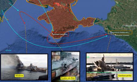 „„Moskva“ krito, „Rostov-na-Donu“ sudrebėjo, „Varšavianka“ – po smūgiu“