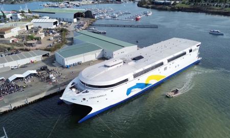 Didžiausias pasaulyje. Unikalus milžinas išplaukė į jūrą (FOTO, VIDEO)