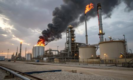 Ukraina puola Rusijos miestą. Liepsnos matomos iš toli (Video)