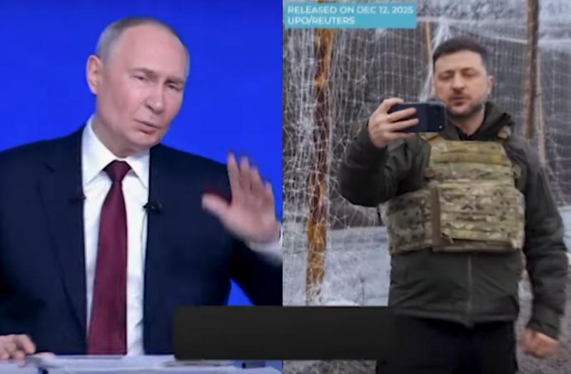 V. Putinas ir V. Zelenskis