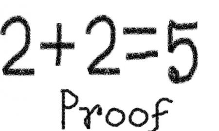 Kodėl kai kurie žmonės mano, kad 2+2=5