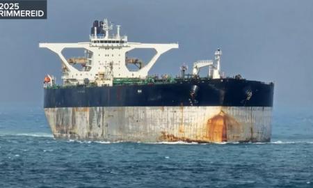 „Laivas desperatiškai bandė išvengti sulaikymo“. JAV užėmė rusų tanklaivį (Video)