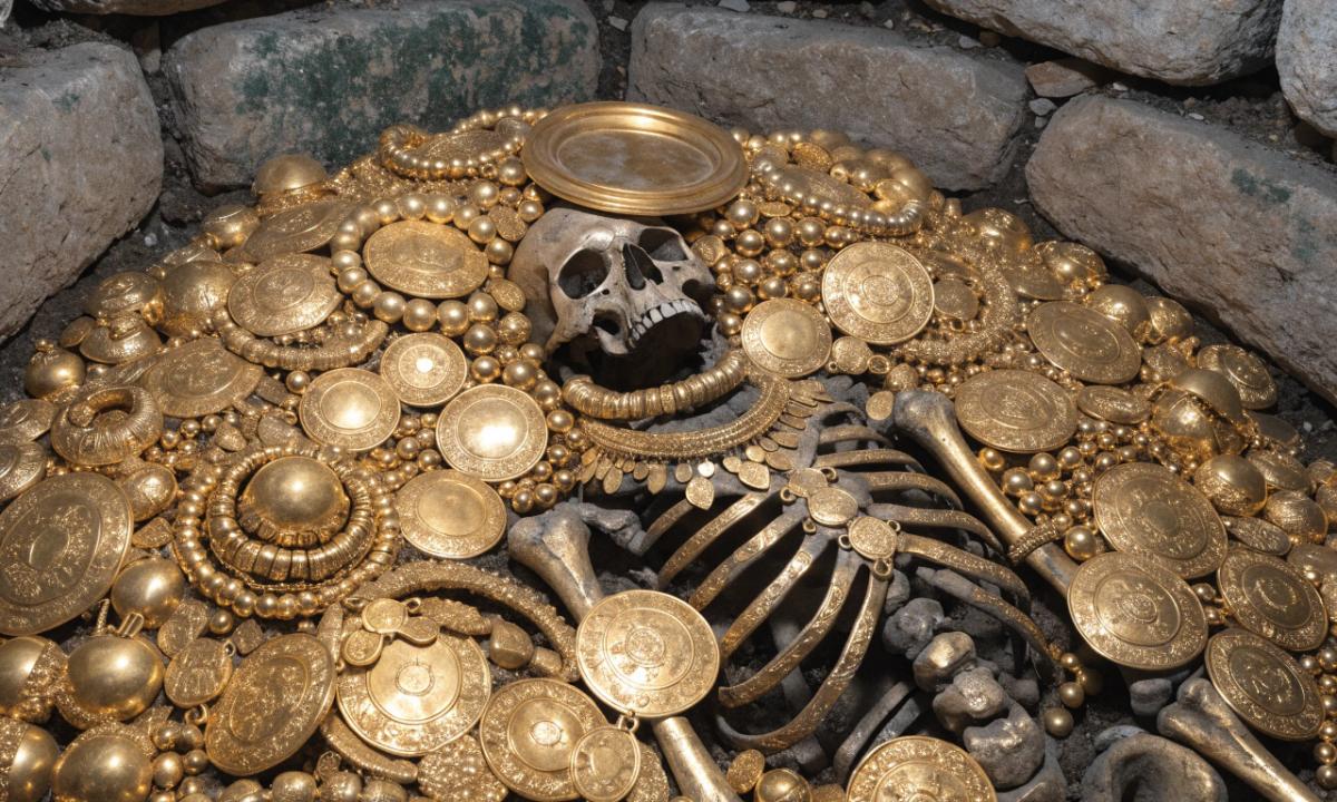 Netyčia aptiko tūkstančio metų senumo kapą. Iki kraštų pripildytas aukso