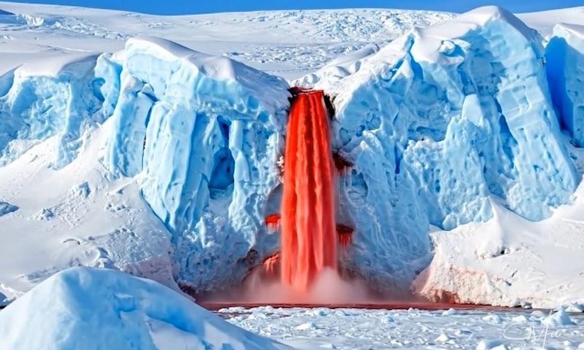 Jie išsprendė šimtmečio senumo paslaptį, slypinčią už kruvino krioklio Antarktidoje (Foto)