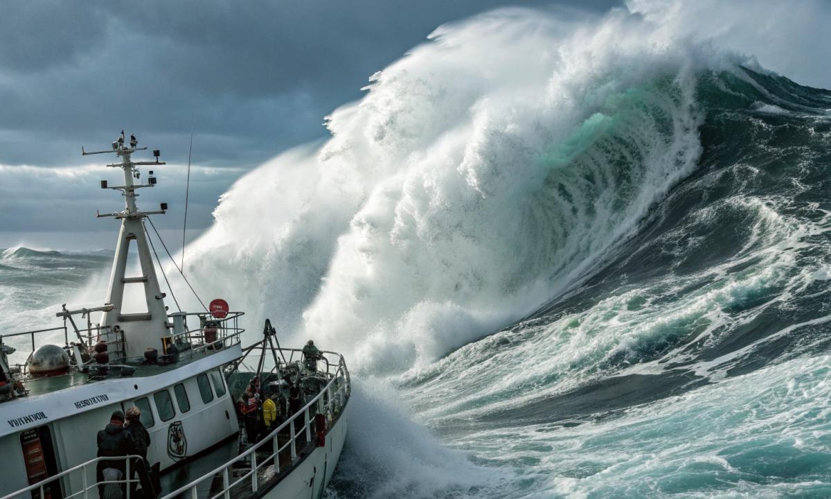Jie matavo bangas ir negalėjo patikėti. Milžinai siekė 35 metrus!