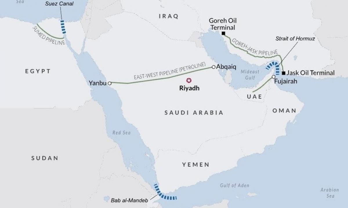 Štai kaip jie apeina Hormūzo blokadą. Du svarbiausi taškai pasaulyje