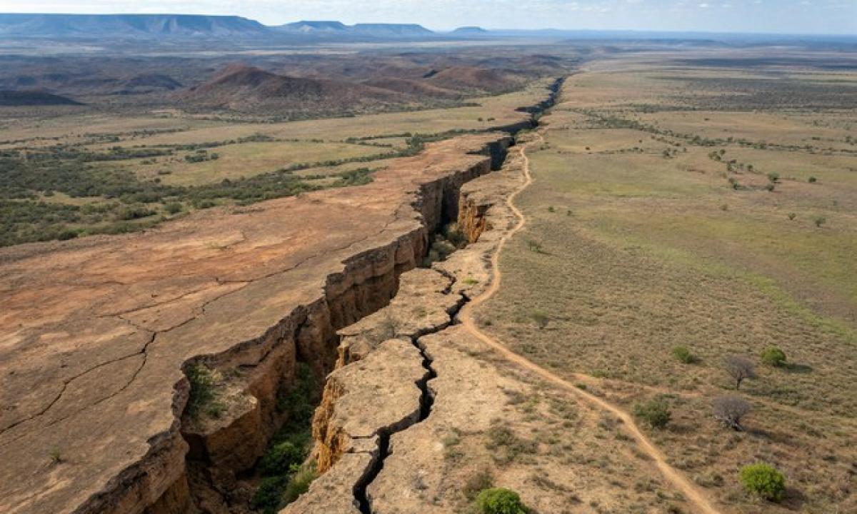 Tai tapo nesustabdoma. Žemynas pradėjo plyšti į dvi dalis