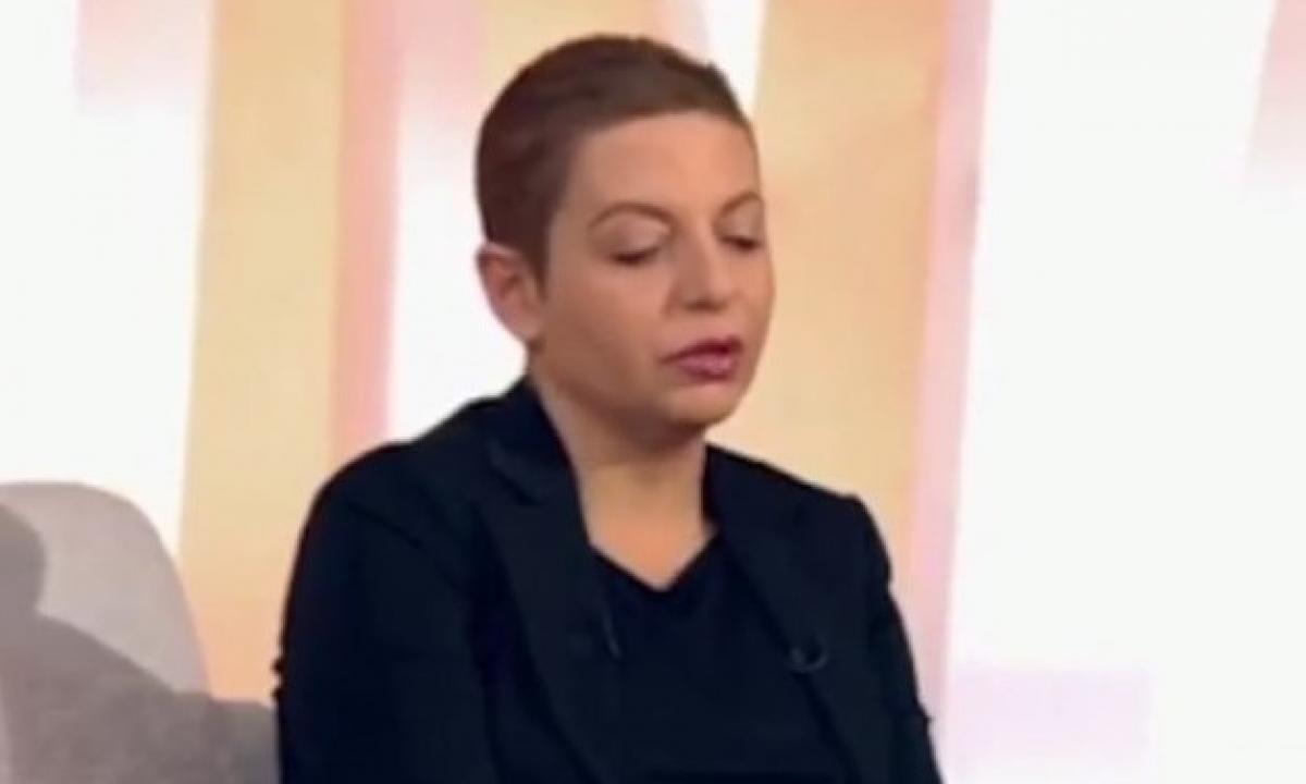 Rusijos propagandos veidas buvo sugniuždytas. Studijoje ji pravirko (Video)