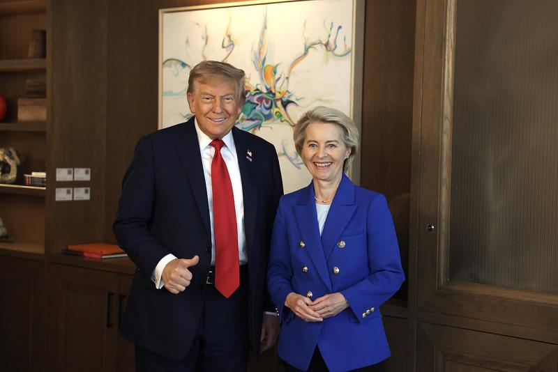 D. Trumpas ir U. von der Leyen