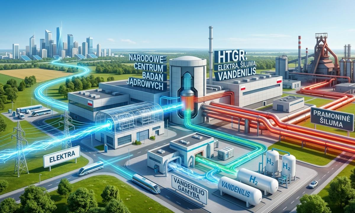 Lenkai nori užkariauti pasaulį su savo reaktoriumi. Jis vienu metu gamins elektrą, šilumą ir vandenilį