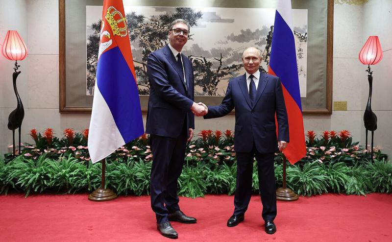 Aleksandras Vučičius ir Vladimiras Putinas