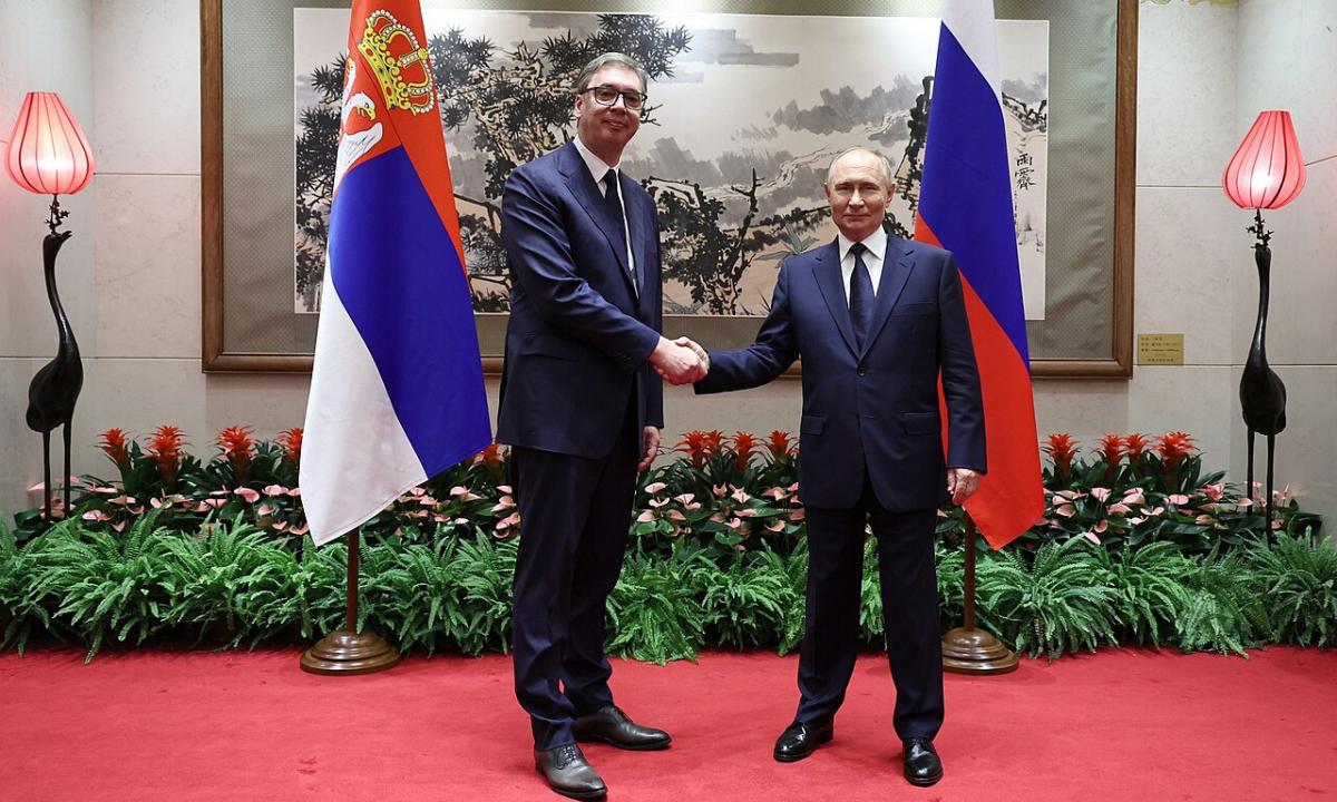 Serbijos prezidentas skelbia sėkmę. „Ačiū, prezidente Putinai“