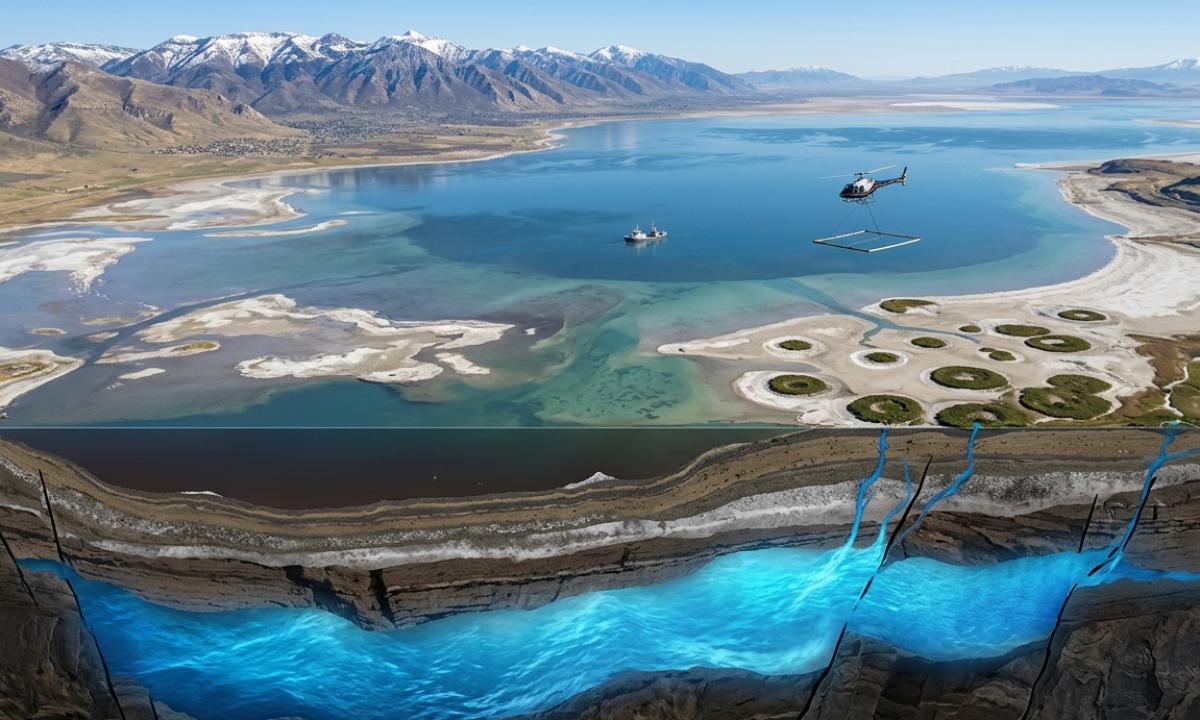 Didysis druskos ežeras slepia geologinę staigmeną. Šios žinios galėtų išgelbėti žmoniją