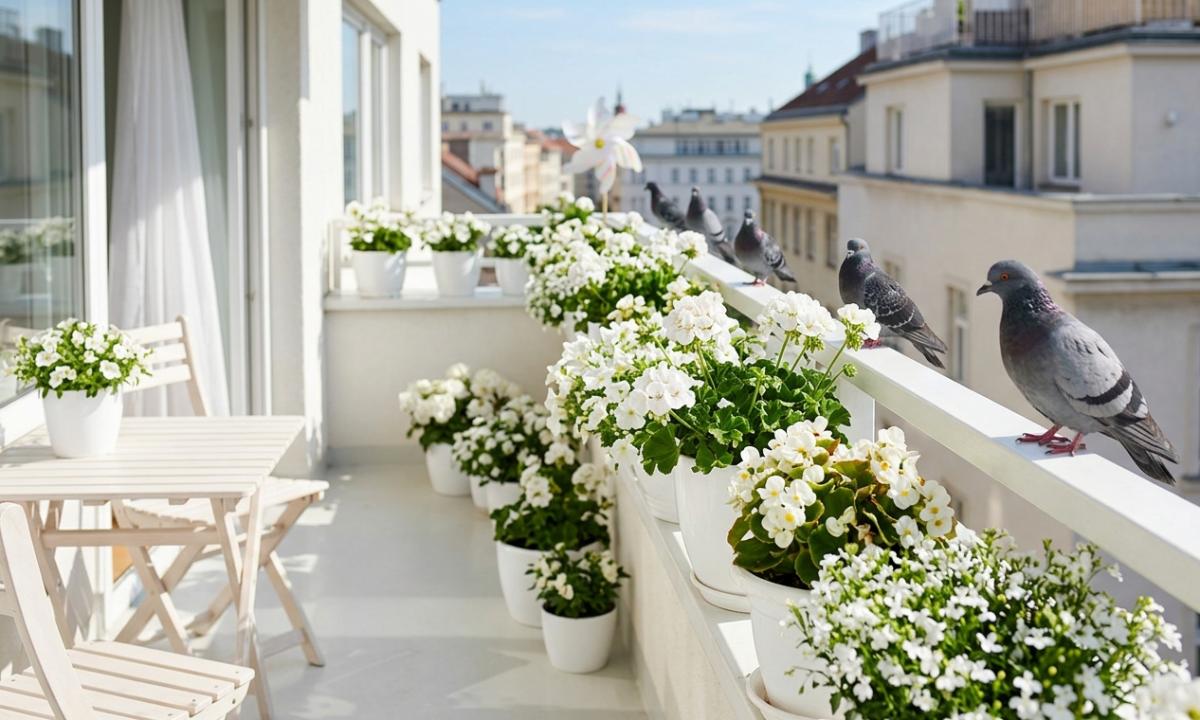 Balandžiai to negali pakęsti. Jie liausis tupėti ant jūsų balkonų ir palangių