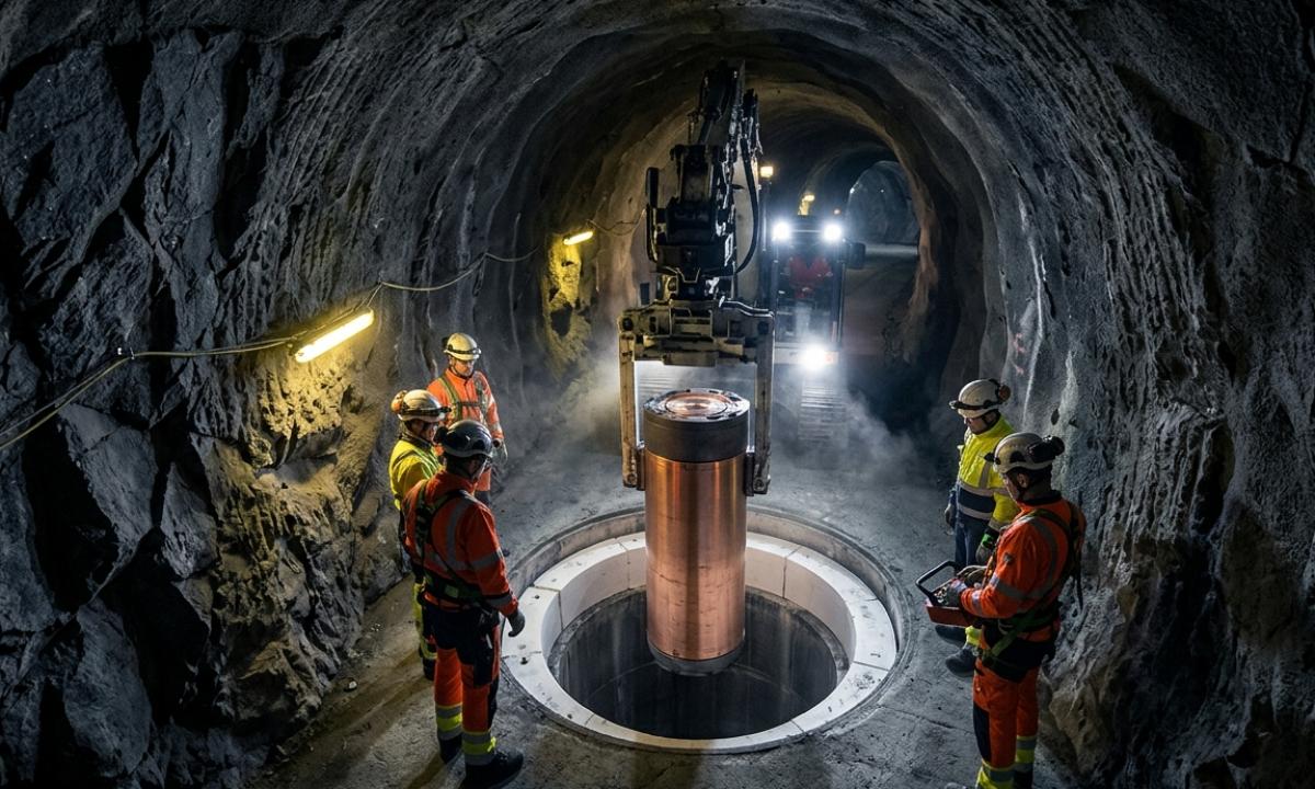 Visas pasaulis stebi Suomijos branduolinių atliekų eksperimentą. Statymai milžiniški