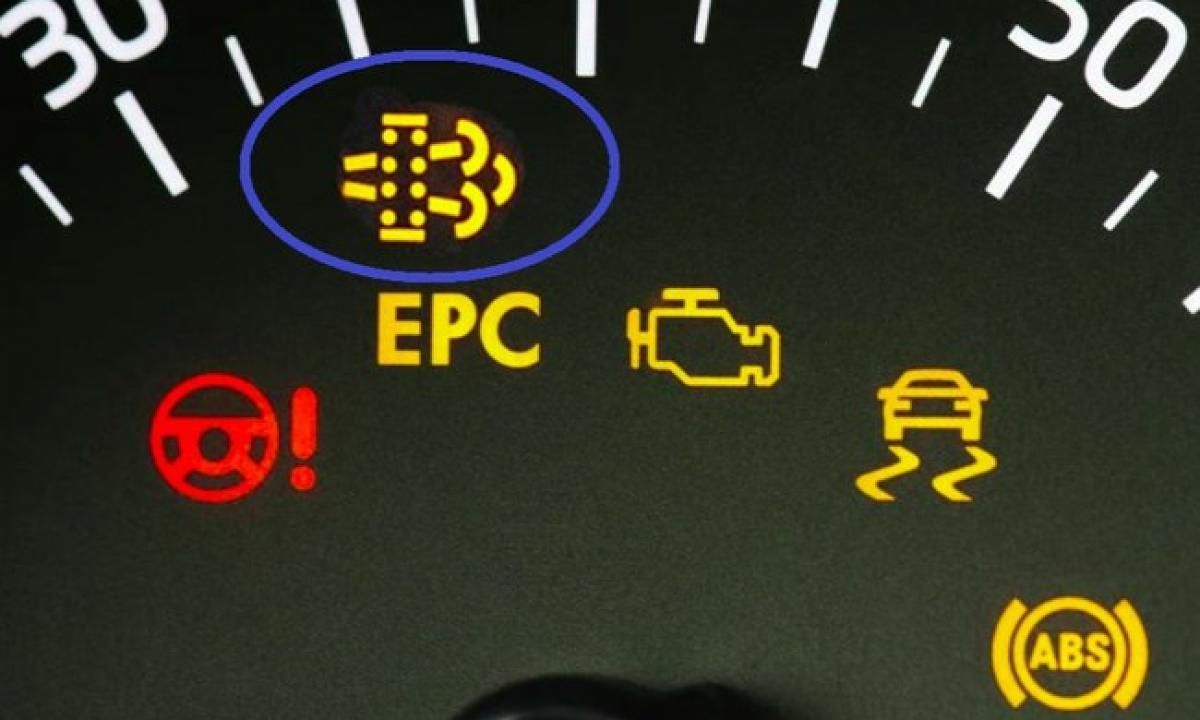 Ši lemputė reiškia bėdą. Jokiu būdu neišjunkite variklio