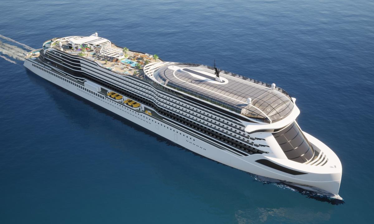 Pirmasis tokio tipo kruizinis laivas pasaulyje. Jis statomas Vokietijoje (FOTO)