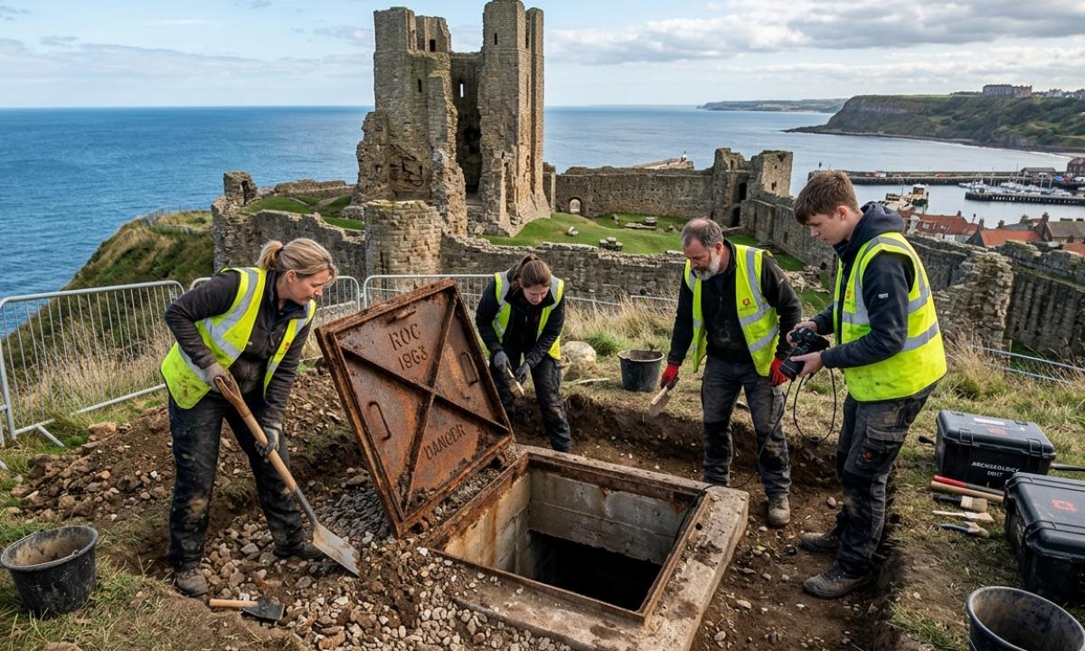 Jie ieškojo pilies griuvėsių ir aptiko užmirštą branduolinį bunkerį. Stulbinantis atradimas Anglijoje