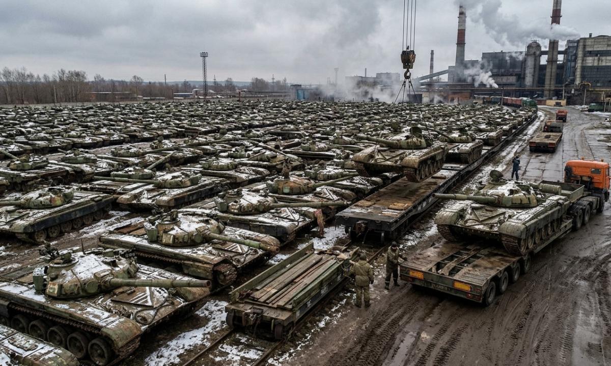 Iki 800-ų T-72A tankų. Jie jau žino, ką su jais darys