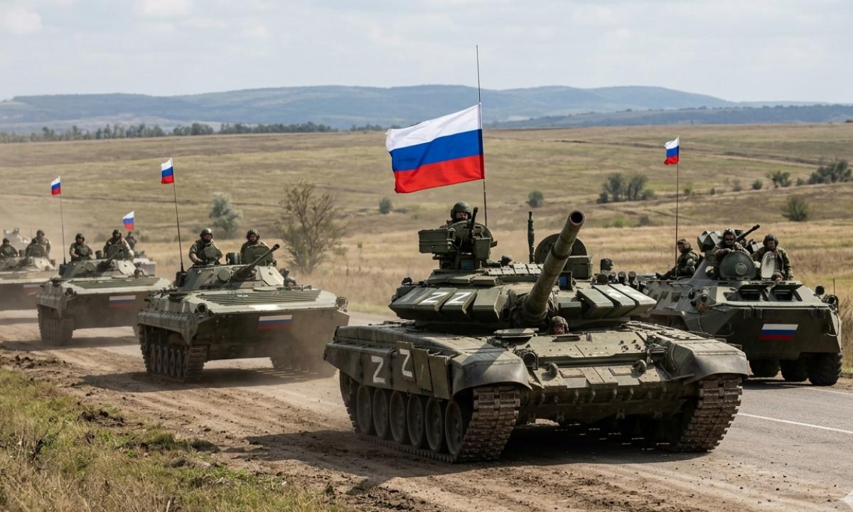 Rusai pralaimėjo! Kolona bėga. Triuškinantys vaizdai užvaldė internetą (Video)