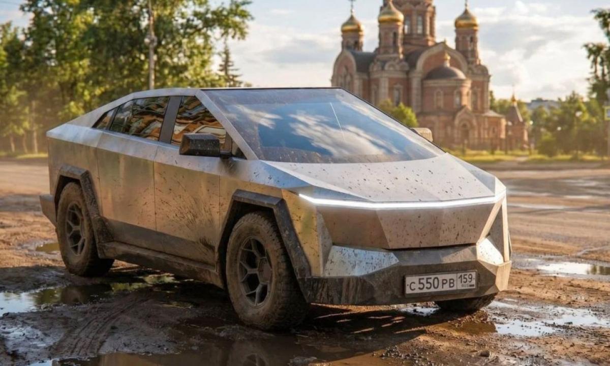 Šimtaprocentinis plagiatas: Rusija planuoja išleisti „Cybertruck“ kopiją. Kaina įspūdinga