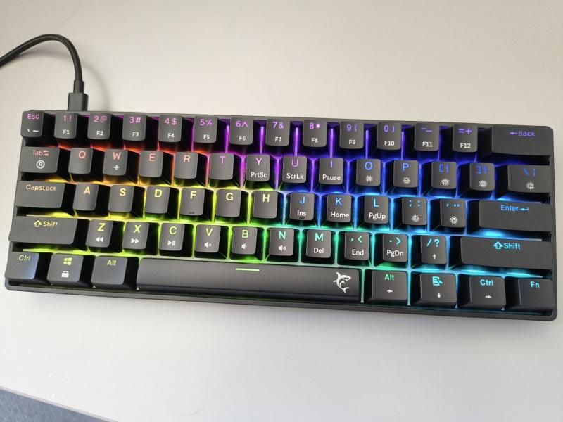 „White Shark SHINOBI 2" žaidimų klaviatūra su RGB apšvietimu