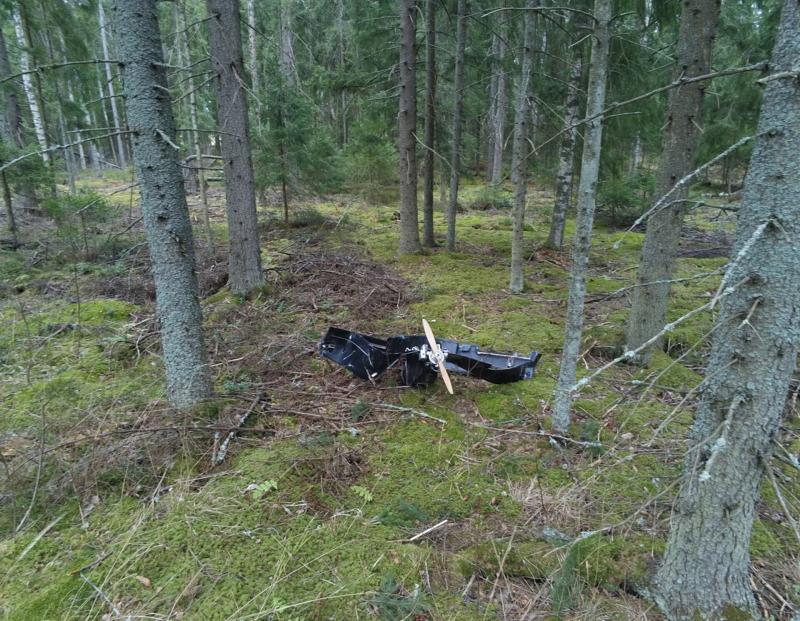 Paklydęs ukrainiečių dronas Suomijoje