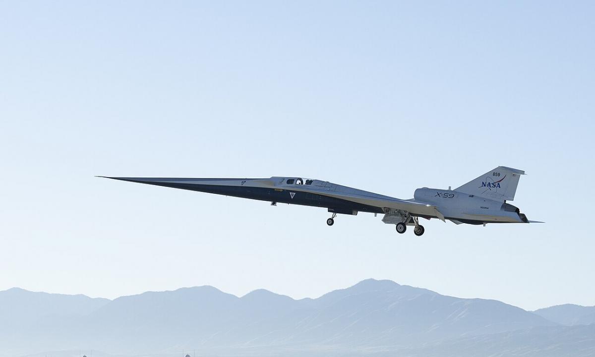 NASA demonstruoja X-59 galią. Tylus kaip automobilis, greitas kaip kulka (VIDEO)
