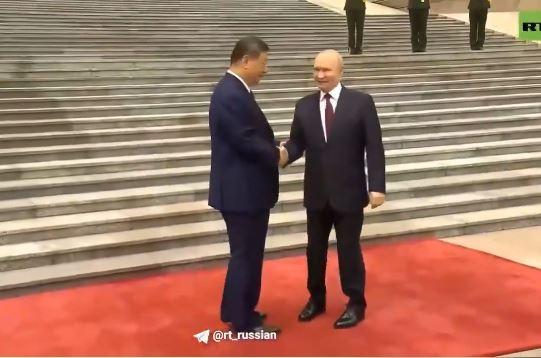 Xi Jinpingas ir V. Putinas
