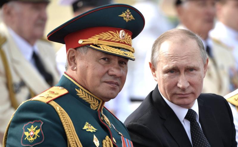 S. Šoigu ir V. Putinas
