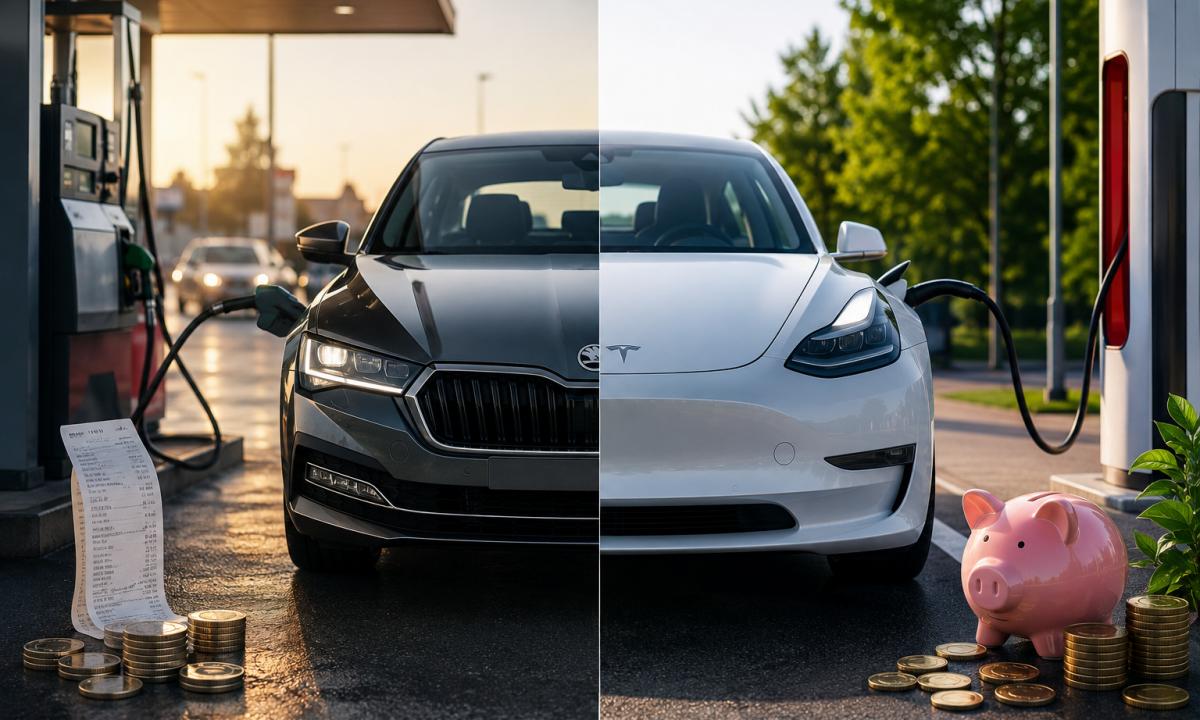 Jis turi dyzelinį ir elektrinį. Paskaičiavo, kiek jam kainuoja abu automobiliai. Internete kilo audra