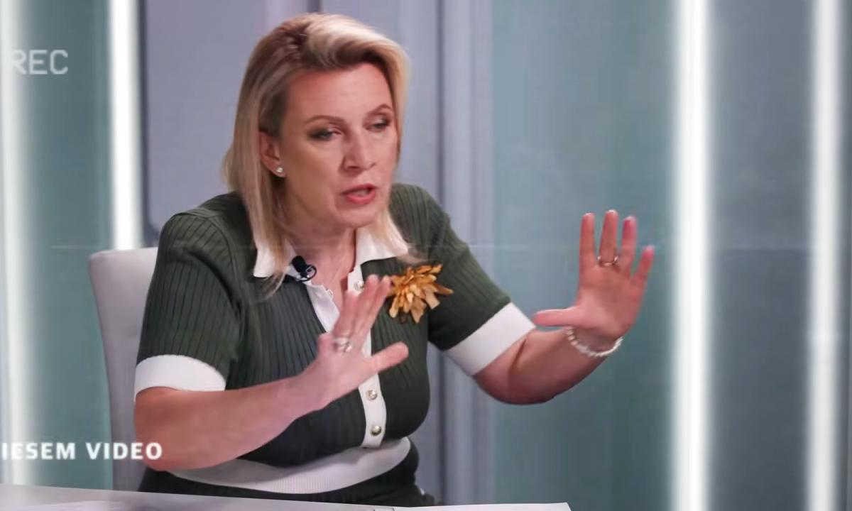 Zacharova įsiutino rusus