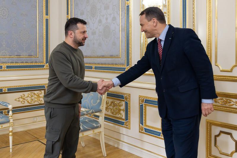 V. Zelenskis ir R. Sikorskis