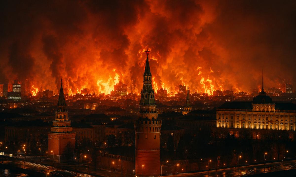 „Maskva sudegė iki pamatų. Tampa aišku – nėra jokios kontrolės“ (Video)