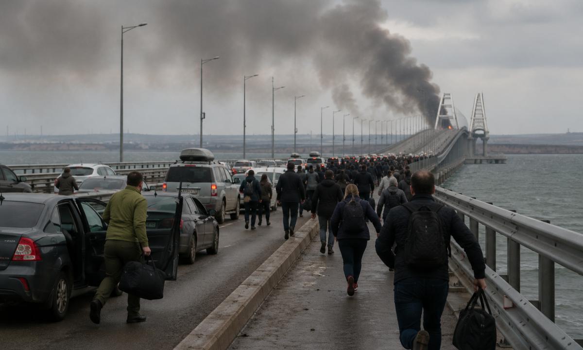 Kol dar įmanoma. Okupantai pradeda bėgti iš Krymo (Video)