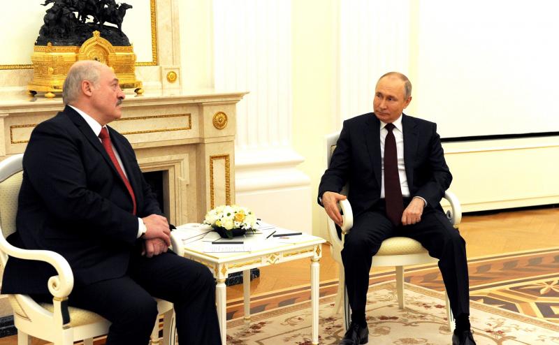 V. Putinas ir A. Lukašenka