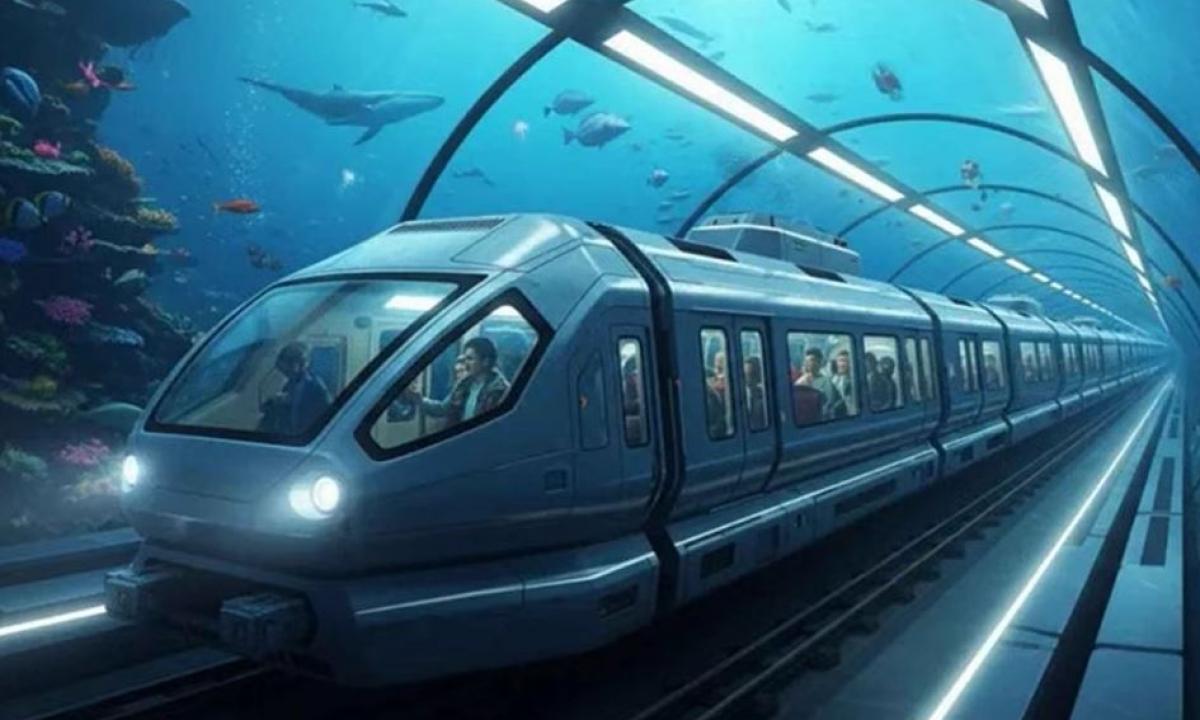 Kinija stato 120 km povandeninį monstrą, kuris nukonkuruos net „Eurostar“ (Video)