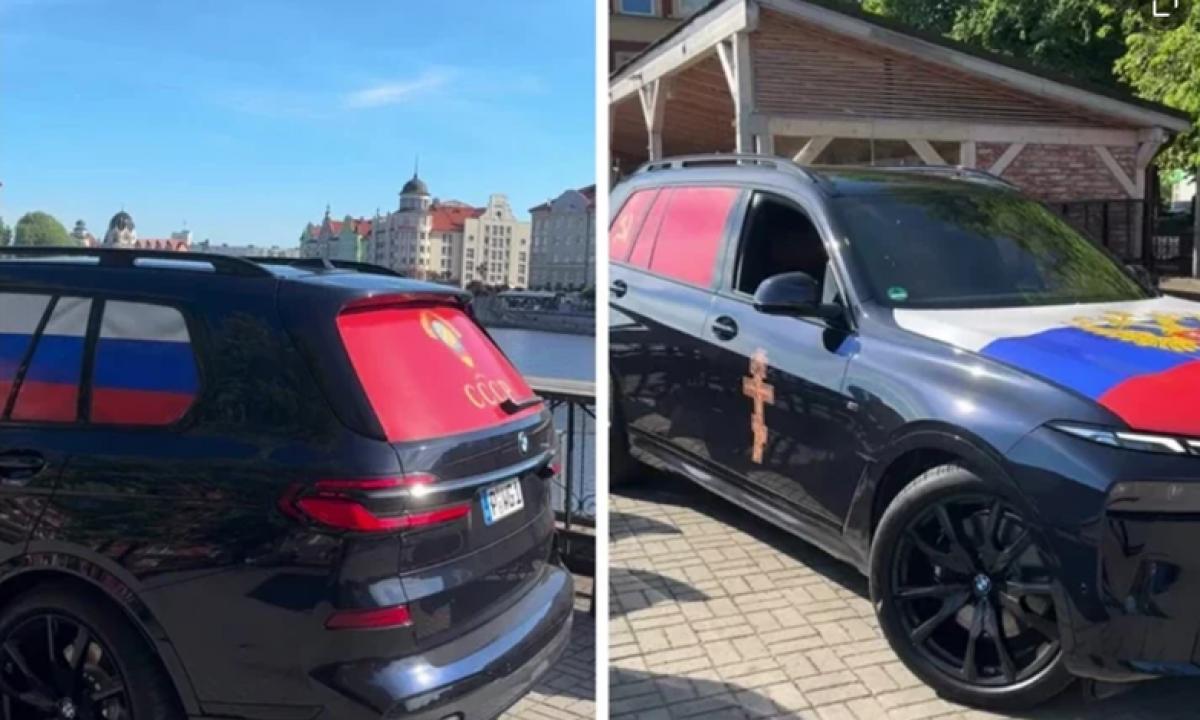 BMW su vokiškais numeriais, Rusijos ir SSRS vėliavomis: ruso, keliavusio iš Vokietijos į Maskvą, nuotykiai (VIDEO)