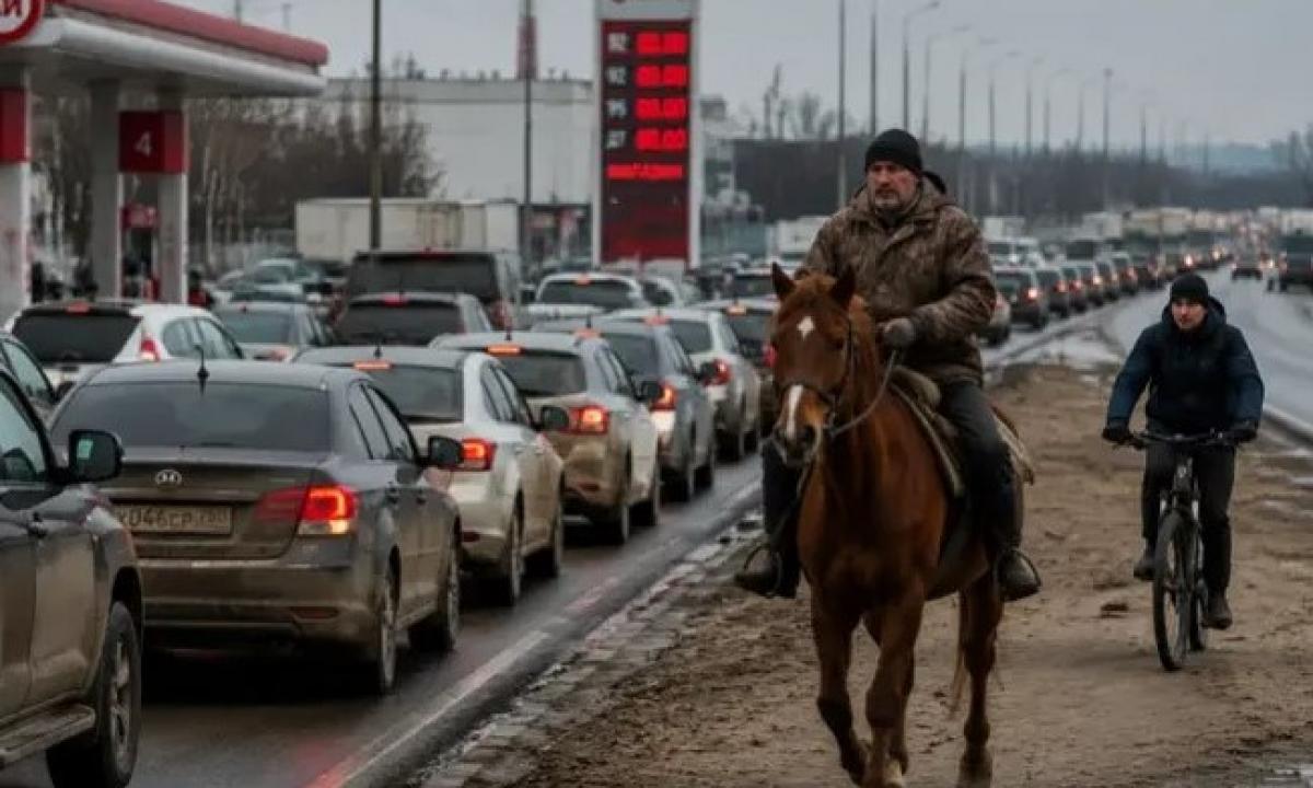 Rusija persėdo ant arklių! Tiesiogine prasme