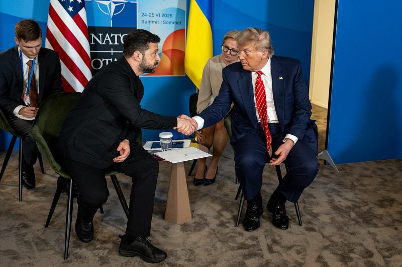 V. Zelenskis ir D. Trumpas
