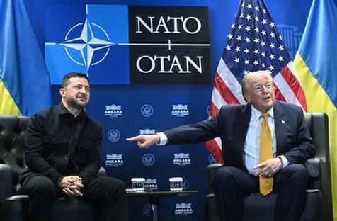 Donaldas Trumpas ir Volodymyras Zelenskis