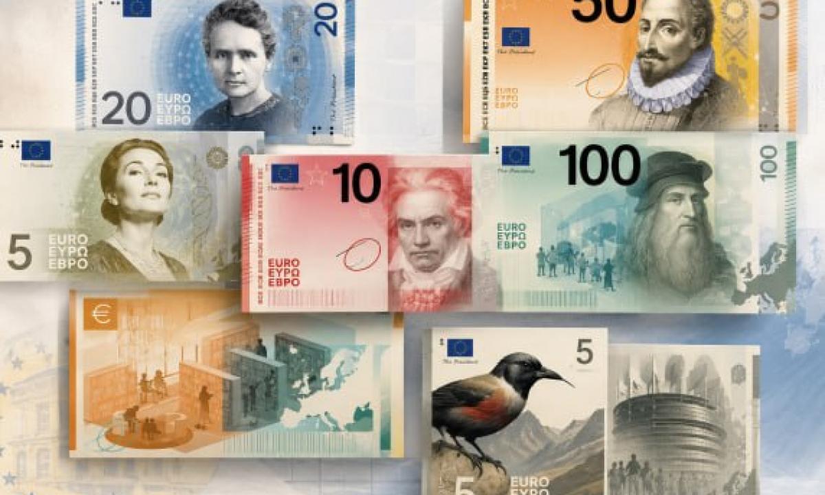 Eurų banknotai keisis iš esmės. Pamatykite kaip jie atrodys. O dizainą išrinkite patys!