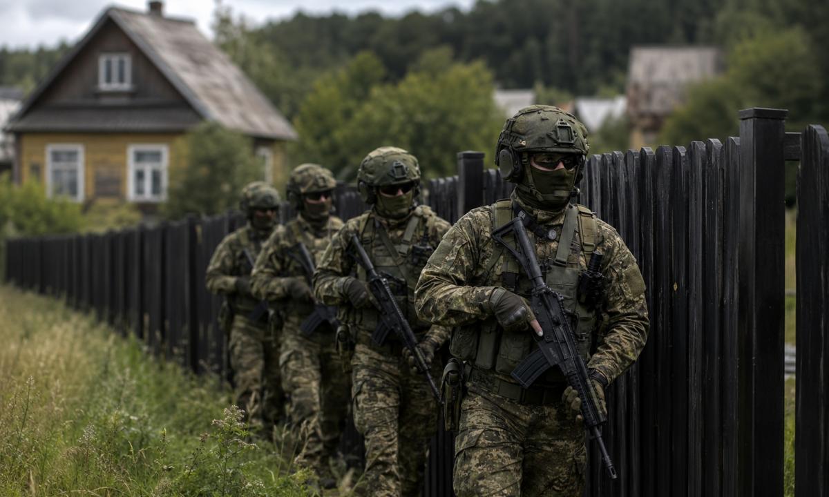 Baltarusijos komandosai pasienyje su Ukraina. Įsakymą davė Lukašenka