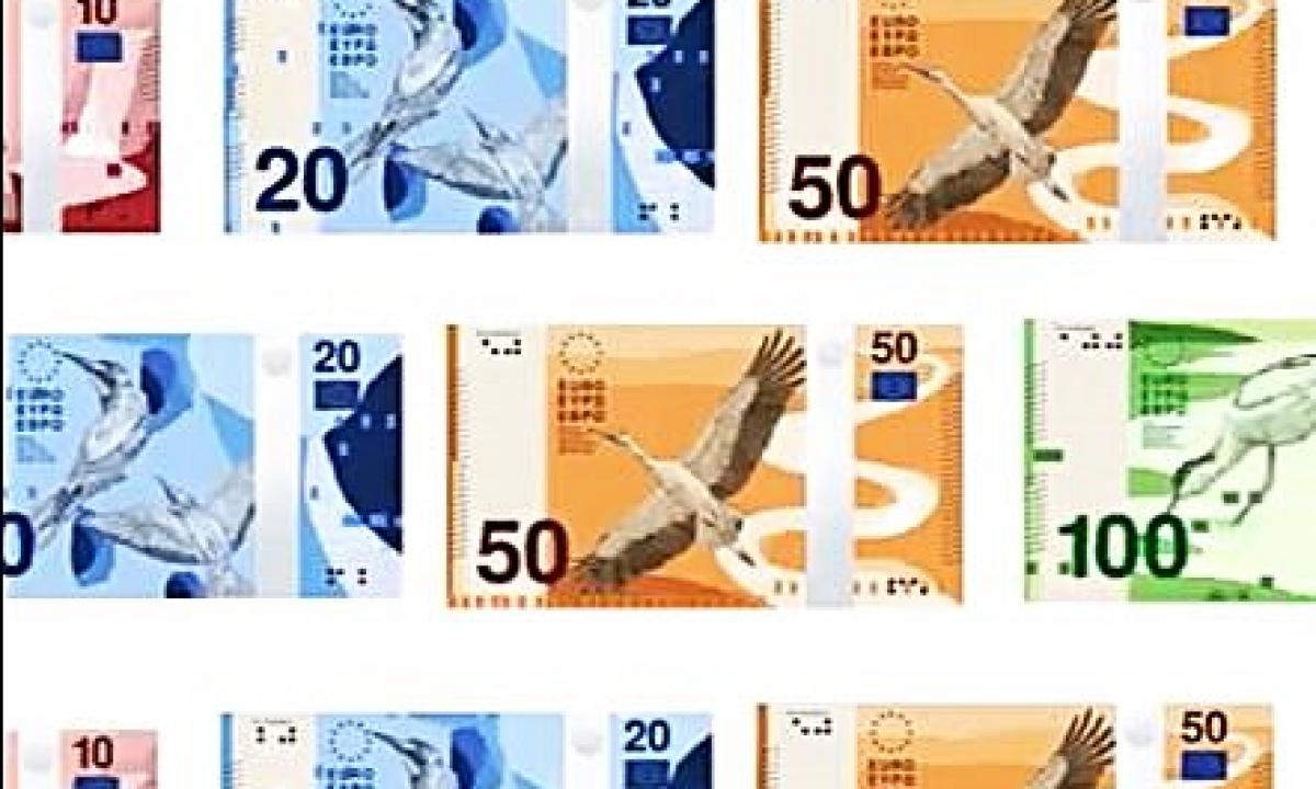 Naujieji eurai: kosmoso technologijos prieš klastotojus