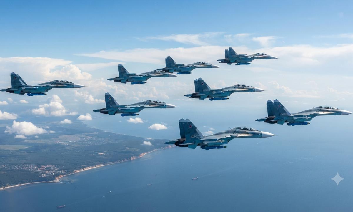 Nuo Kaliningrado – dešimt Su-30SM2: štai kas ten vyksta