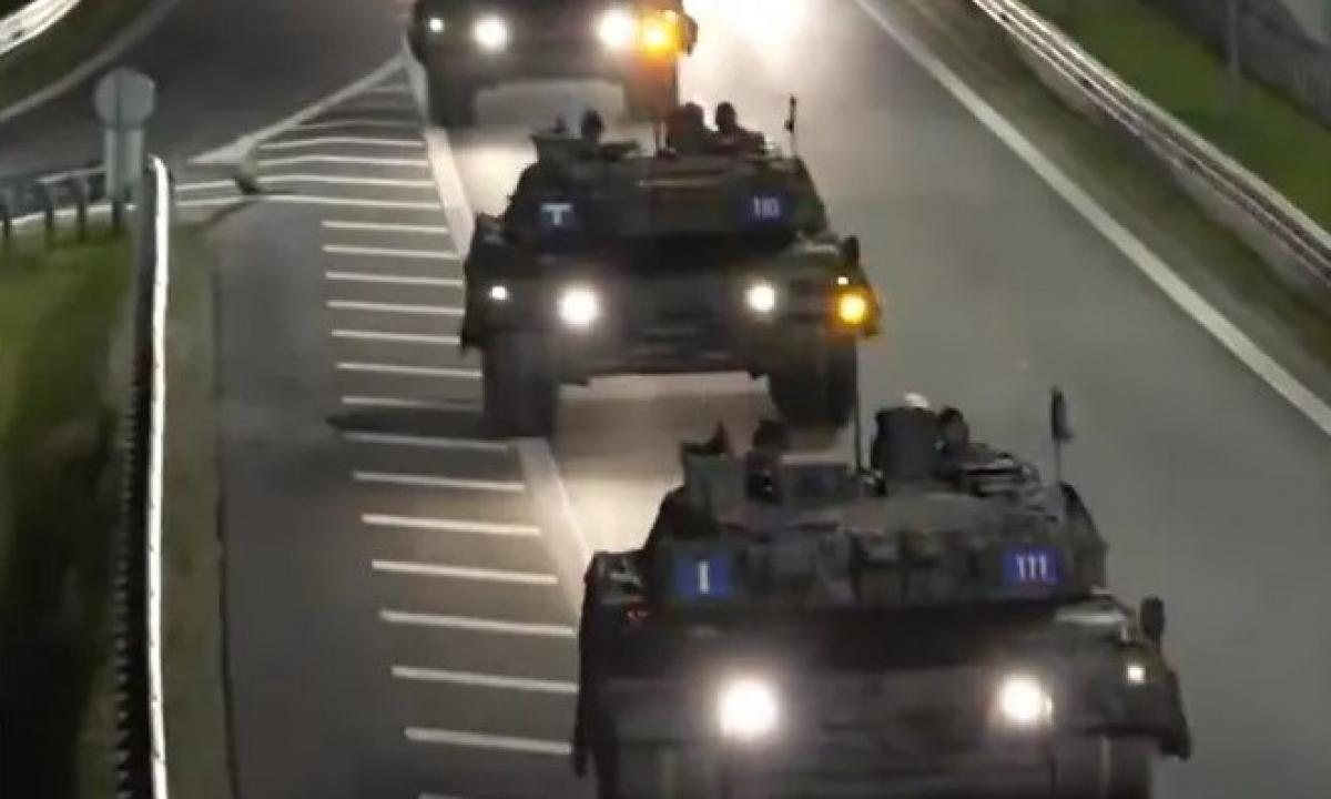 „Panzerlehrbataillon 93“ naktį kirto Lenkiją. Jie juda į Lietuvą (Video)