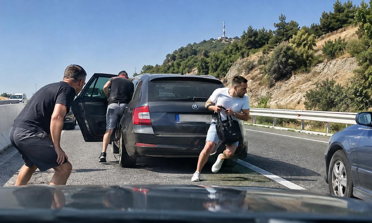Naujas vagių metodas. Viskas buvo užfiksuota. Vairuotojas perspėja kitus (Video)
